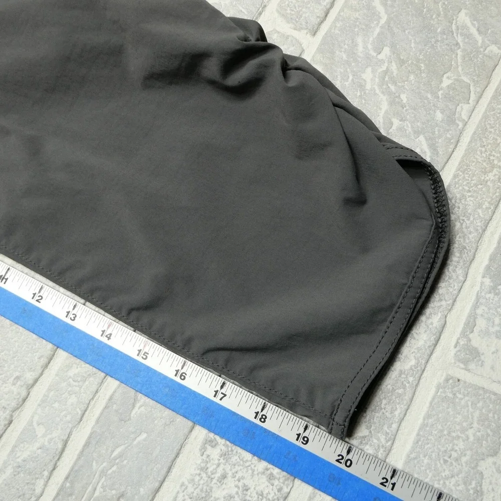 Eddie Bauer Travex Pants Womens Size 12 Gray Nylon Stretch Cargo‎ Carpi Travel